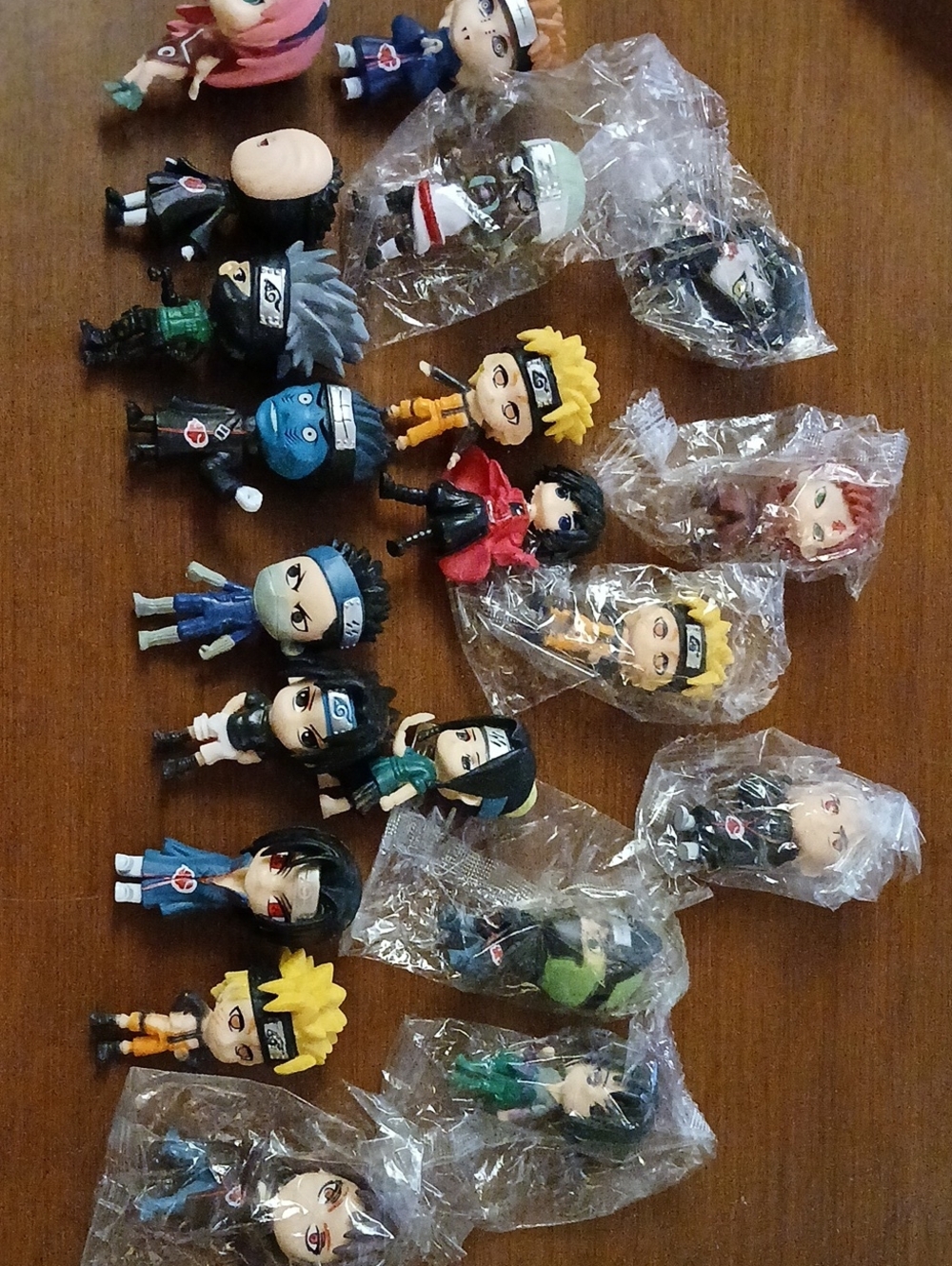 Anime Naruto Collectible Mini Figures Lot 0f 20 Assorted New